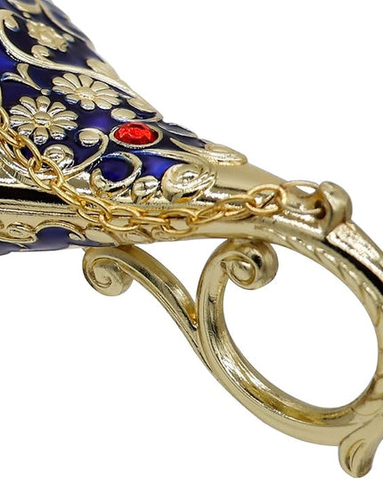Classic Vintage Rare Legend Aladdin Magic Genie Costume Lamp Home Table Decoration & Gift, Royal Blue - LeafyLoom