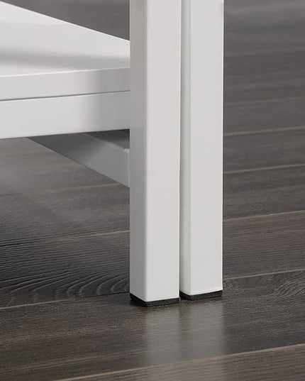 Sauder Miscellaneous Storage Kitchen Island, L: 31.50" x W: 32.88" x H: 36.00", White Finish - LeafyLoom