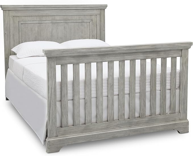 Delta Children Simmons Kids SlumberTime Paloma 4-in-1 Convertible Baby Crib - Greenguard Gold Certified, Rustic Mist - LeafyLoom