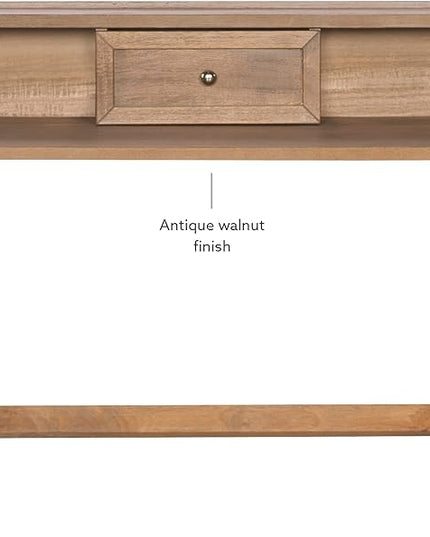 Linon Home Décor Griffin Gray Wash Folding Desk, Grey - LeafyLoom