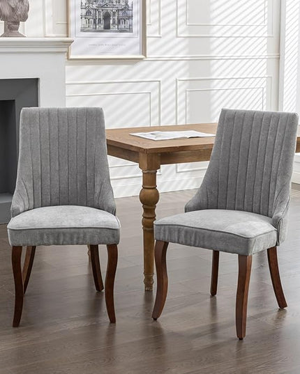 NicBex Haerin-SD-00129-LWJ Dining Chairs, 24.6"x19.7"x37.5", Gray - LeafyLoom