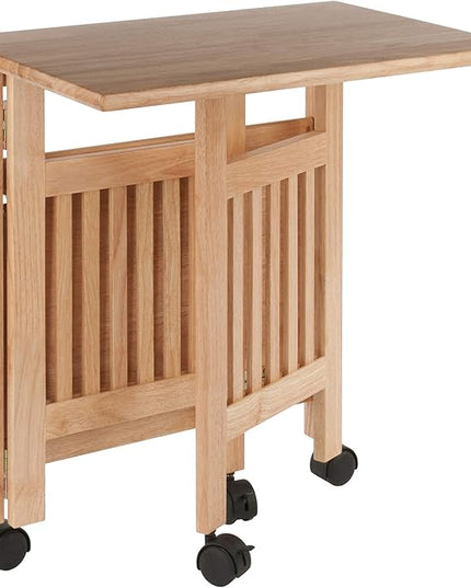 Winsome Mission 2-Shelf Wood Mobile Printer Stand, Brown (81628) - LeafyLoom