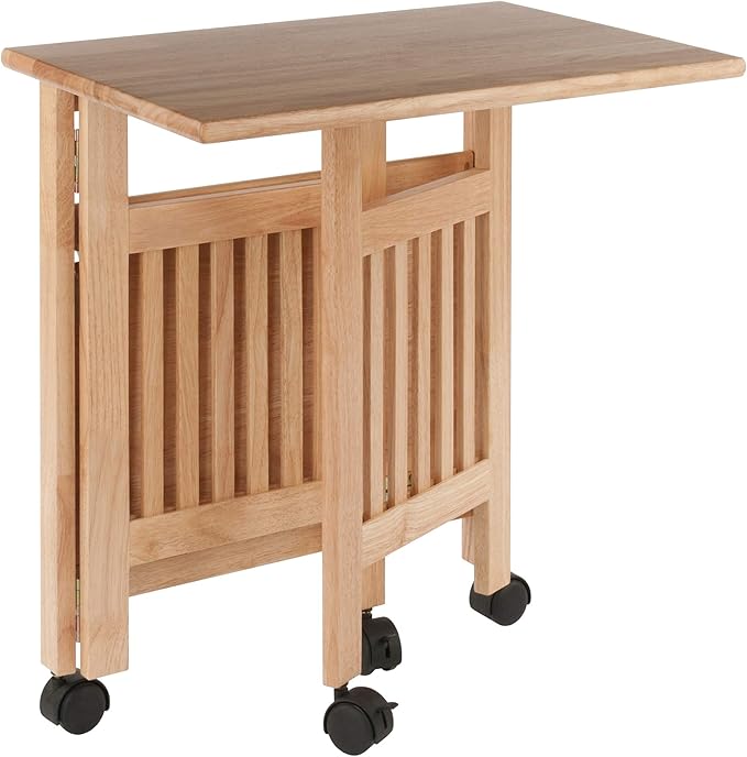 Winsome Mission 2-Shelf Wood Mobile Printer Stand, Brown (81628) - LeafyLoom
