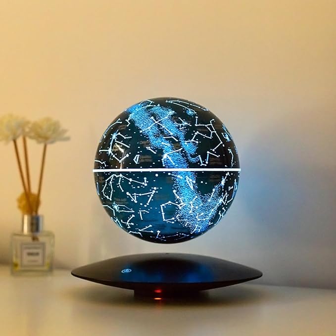 Levitating Constellation Ball, Levitating Star Night Light Globe, Creative LED Starlight Ball Gifts for Birthday Kids Women Girls Boy Best Friend - LeafyLoom