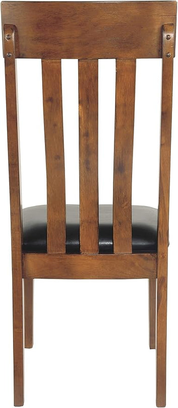 Signature Design by Ashley Ralene Rake Back 19" Dining Room Chair 2 Count, Medium Brown - LeafyLoom