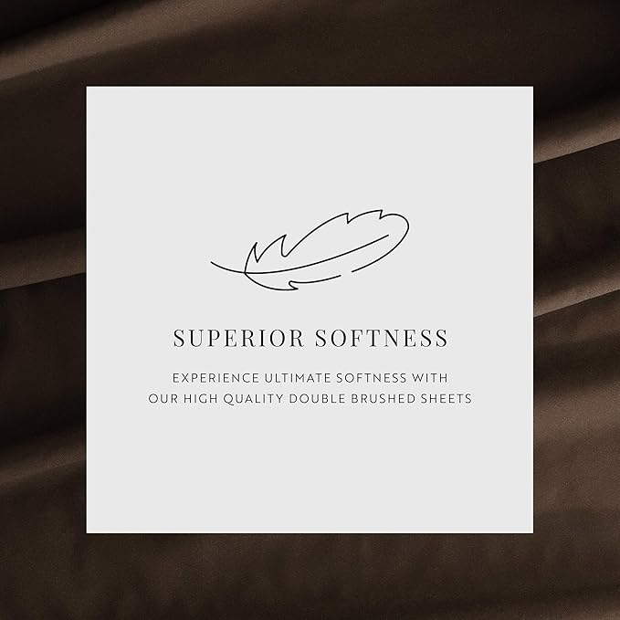 Linen Market Bed Sheets for Twin Size Bed (Chocolate) - Sleep Better Than Ever with These Soft and Cooling Twin Sheets - Deep Pocket Fits 16" Thick Beds - 3 Piece Twin Sheet Set - LeafyLoom