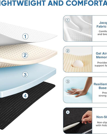 OLIXIS Tri-fold Memory Foam Mattress - 4 Inch Twin Size Portable Floor Bed, Foldable Mat for Kids and Adults, Collapsible and Washable Cover with CertiPUR-US Certified, for Travel & Camping & Yoga - LeafyLoom