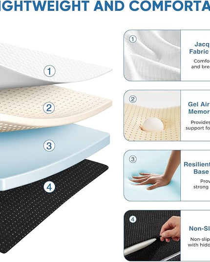 OLIXIS Tri-fold Memory Foam Mattress - 4 Inch Single Size Portable Floor Bed, Foldable Mat for Kids and Adults, Collapsible and Washable Cover with CertiPUR-US Certified, for Travel & Camping & Yoga - LeafyLoom