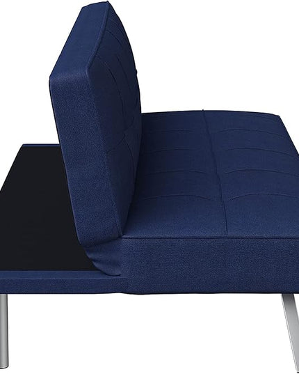 Serta Rane Futon, Navy Blue - LeafyLoom