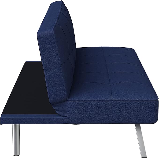 Serta Rane Futon, Navy Blue - LeafyLoom