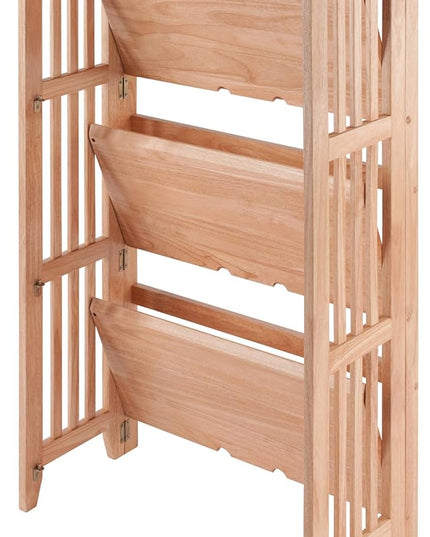 Winsome Wood Mission Shelving, Natural - LeafyLoom