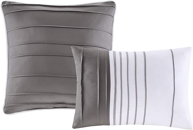 Intelligent Design Rudy Cozy Comforter Casual Cabin Lodge Plaid Design, All Season, Hypoallergenic Cover, Soft Bedding Set with Matching Sham, Decorative Pillow, RBlack Full / Queen - LeafyLoom