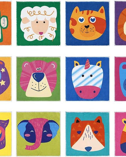 HiiARug 12pcs Carpet Squares for Classroom 18x18 Carpet Spots for Classroom Sitting Floor Seats for Kids Sit Spots for Classroom Kindergarden Playroom Decor Preschool Floor Dots for Classroom - LeafyLoom