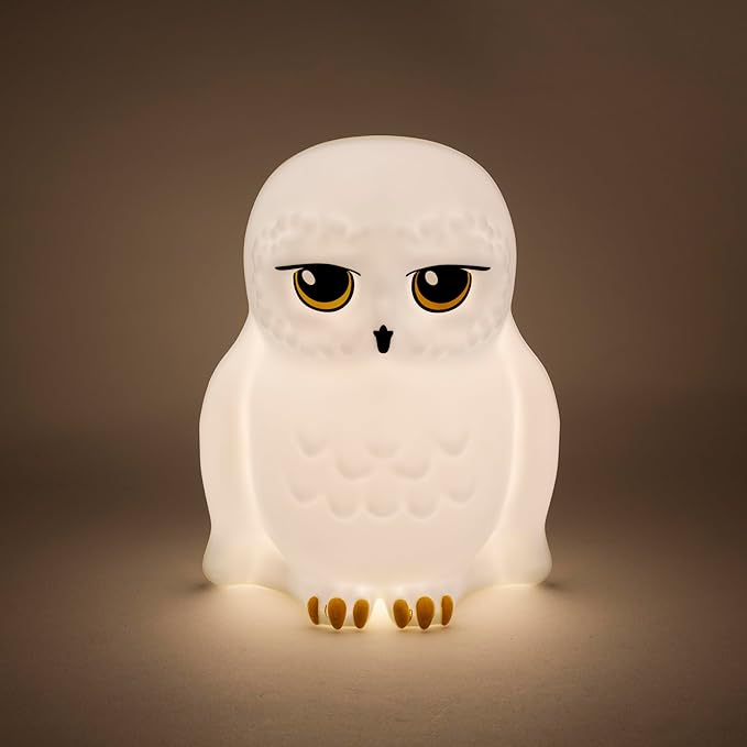 Paladone Harry Potter Hedwig Owl Night Light - Harry Potter Decor - Bedroom Night Light for Kids - LeafyLoom