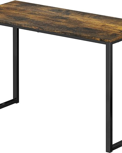 SHW Mission 32 inches Office Desk, Rustic Brown - LeafyLoom