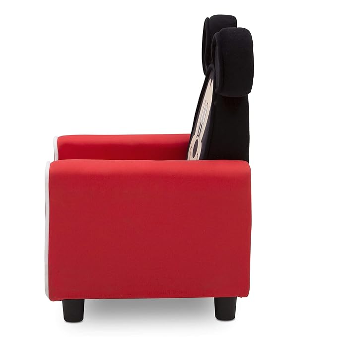 Delta Children Figural Upholstered Kids Chair, Wood ,Disney Mickey Mouse - LeafyLoom