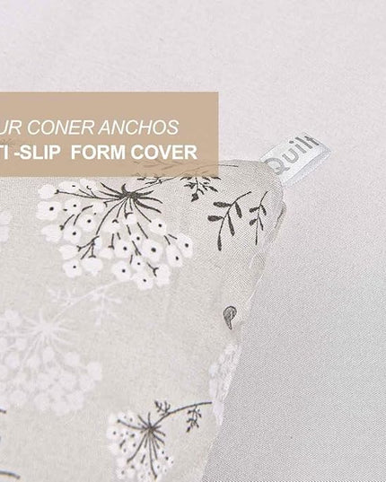Nanko Beige Floral Comforter Set King Size 3 Pcs, Cream Tan Flower Print Pattern Soft Microfiber Down Alternative Duvet Insert, Farmhouse Bedding Sets Bed in a Bag for Women Men, 104 x 90 inch - LeafyLoom