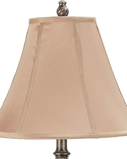 Decor Therapy Alice Traditional Floor Lamp, Antique Gesso 60" x 14" - LeafyLoom