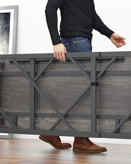 Elephance 40" Folding Computer Desk No Assembly Needed Foldable Small Home Office Desk Study Writing Desk Gaming Table for Small Space - LeafyLoom