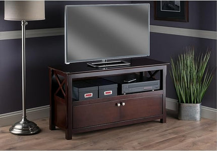 Winsome Xola 40643 Cappuccino TV Stand (40643) - LeafyLoom