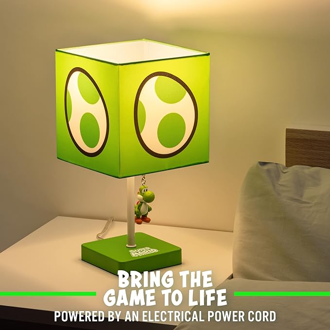 Paladone Super Mario Yoshi Lamp Officially Licensed Nintendo Room Decor Night Light - LeafyLoom