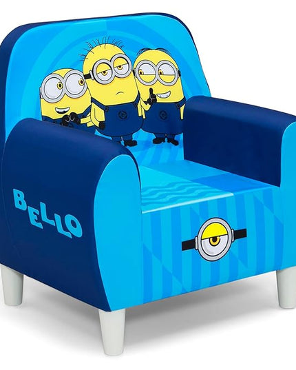 Delta Children Minions Foam Chair for Kids, Blue - LeafyLoom