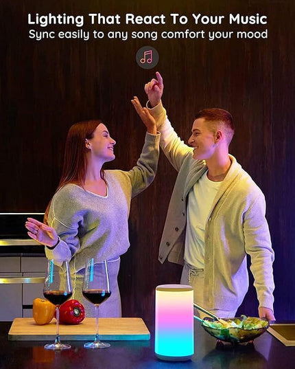 Govee RGBIC Table Lamp, Smart Lamp Work with Alexa, LED Lamp with Music Sync and 43 Scene Modes, Color Changing Lamp for Bedroom Decor, Dimmable Night Light (Corded Electric) Govee