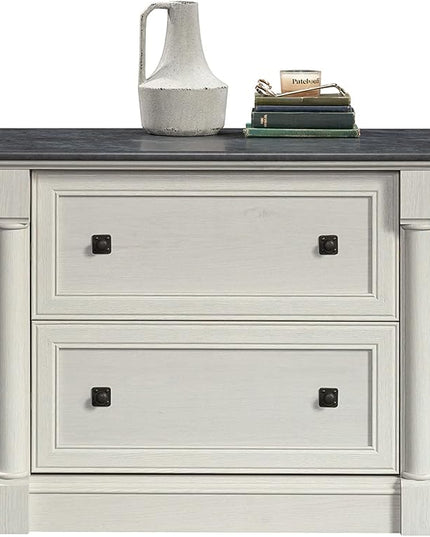Sauder Palladia Lateral File, L: 36.81" x W: 22.01" x H: 29.61", Glacier Oak - LeafyLoom
