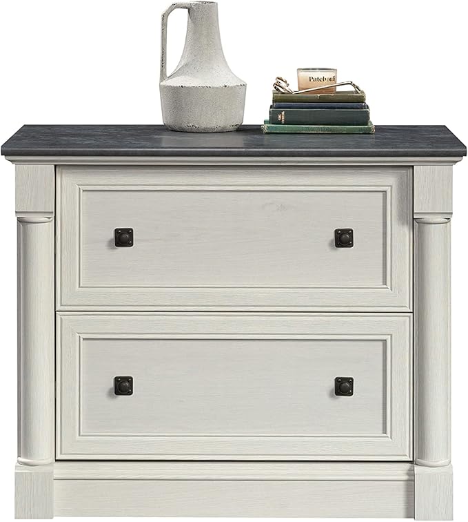 Sauder Palladia Lateral File, L: 36.81" x W: 22.01" x H: 29.61", Glacier Oak - LeafyLoom