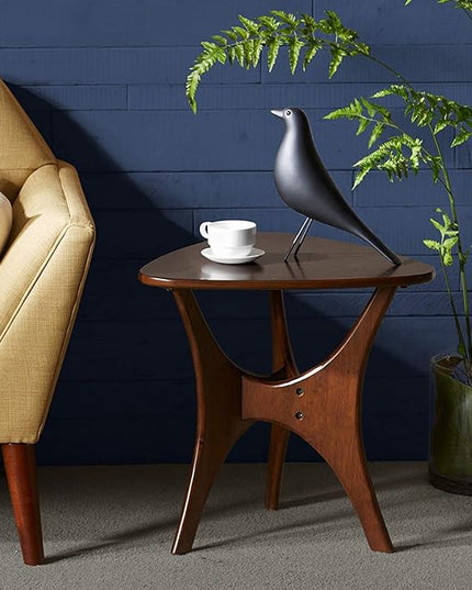 INK+IVY Blaze Accent Tables - Wood Side Table - Pecan, Mid-Century Modern Style End Tables - 1 Piece Small Tables For Living Room - LeafyLoom