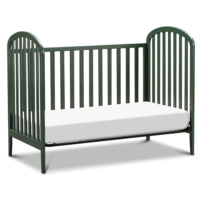 DaVinci, Beau 3-in-1 Convertible Crib in Forest Green, Greenguard Gold Certified - LeafyLoom