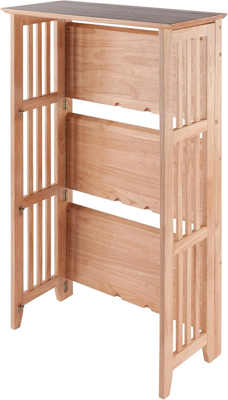 Winsome Wood Mission Shelving, Natural - LeafyLoom