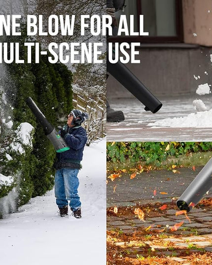 Litheli Cordless Leaf Blower 40V, Battery Leaf Blowers for Lawn Care, Lightweight Axial Blower for Blowing Leaf, Dust, Debris, with 2.0Ah Battery & Charger Included - LeafyLoom