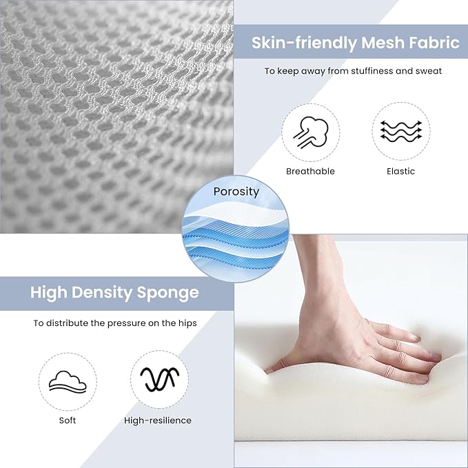 Office Chair, Ergonomic Desk Chair with Lumbar Support and Adjustable Armrests, Comfy Desk Chair Breathable Mesh Mid Back Computer Chair, Reclining Office Chair for Home Office - Light Gray - LeafyLoom