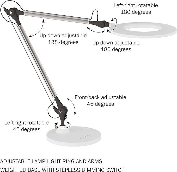 Lavish Home Swing Arm Architect Desk Lamp - LeafyLoom