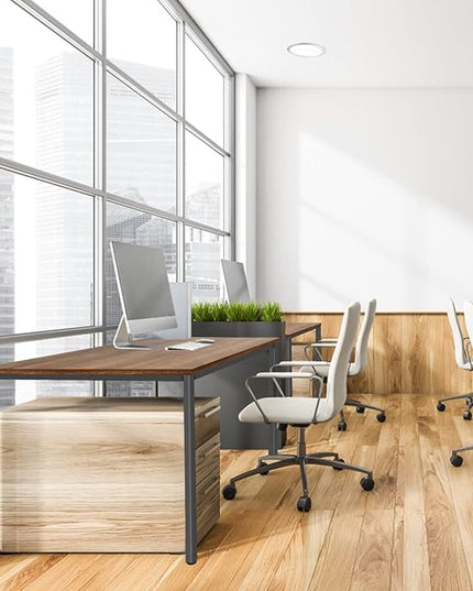 BAST BOARD 30x59 Inches - Brown Minimalist Desk for Home Office or Gaming - LeafyLoom