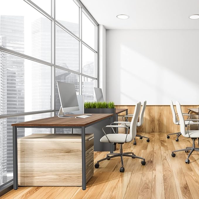 BAST BOARD 30x59 Inches - Brown Minimalist Desk for Home Office or Gaming - LeafyLoom