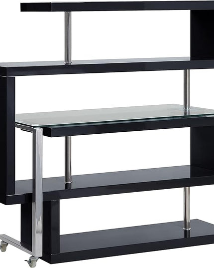 NicBex Kimberly-DW-00027-LWJ Home Office Desks, 55"x24"x54", Black - LeafyLoom