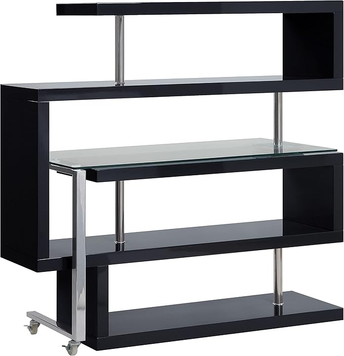 NicBex Kimberly-DW-00027-LWJ Home Office Desks, 55"x24"x54", Black - LeafyLoom