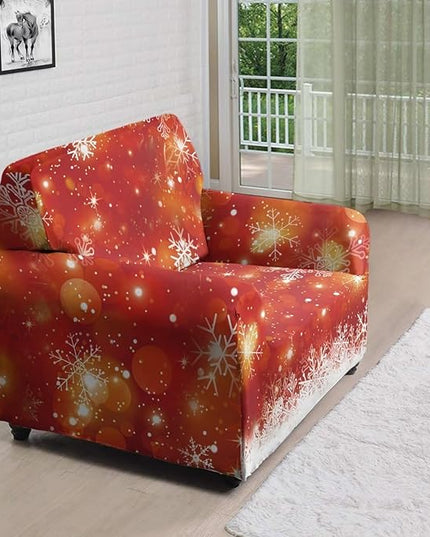 FKELYI Christmas Decor Sofa Couch Cover for Indoor Non-Slip Furniture Protector Easy Going Stretch Sofa Slipcover Washable Sofa Slipcovers S FKELYI