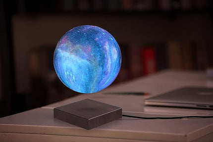 VGAzer Levitating Moon Lamp, 3D Illusion Moon Lamp with Remote Control, LED Galaxy Lamp for Bedroom Living Room Decoration, Unique Gifts for Kids Lover Friends (16 Colors Galaxy Suqare base) - LeafyLoom