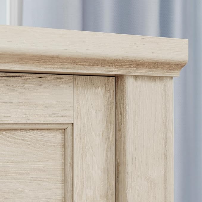 Sauder Hammond Lateral File, L: 32.87" x W: 20.55" x H: 30.0", Chalk Oak Finish - LeafyLoom