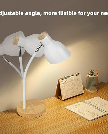 Himmel Desk Lamp, Adjustable Metal Table Lamp, Children's Table Lamp for Bedroom, Living Room, E27 Socket Reading Next to Lamp (Yellow) - LeafyLoom