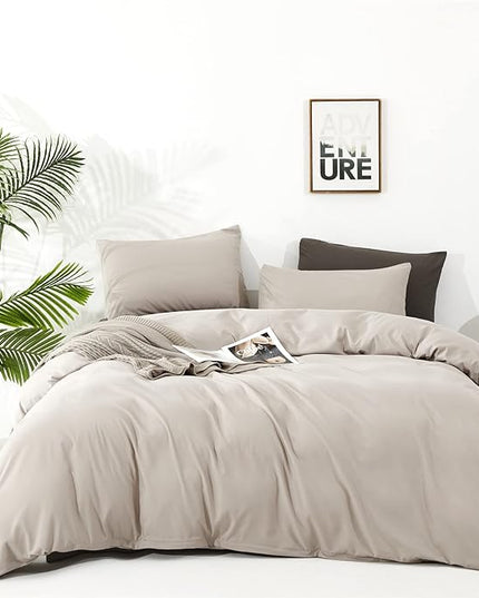 Light Khaki Comforter Set Cal King Size Khaki Comforter 3 Pieces Champagne Color California King Comforter Bedding Set Women Solid Khaki Cal King Bed Comforter Set - LeafyLoom