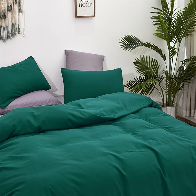 Solid Green Comforter Set Full Pure Emerald Green Soft Lightweight Green Beddig Quilt Set for Men Women Teens Adult Durable Green Full Blanket(Full(80''x90''), Green Comforter) - LeafyLoom