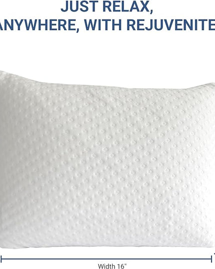 Travel Mini Pillow - 100% Talalay Latex, Compressable, Light and Compact, Sleep on Vacation, Camping, Hiking, Airplanes, Hotels, Home - LeafyLoom