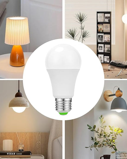 Ambimall 9W LED Light Bulbs with Remote Control, Stepless Dimmable 3000K-6000K,E26 Base - LeafyLoom