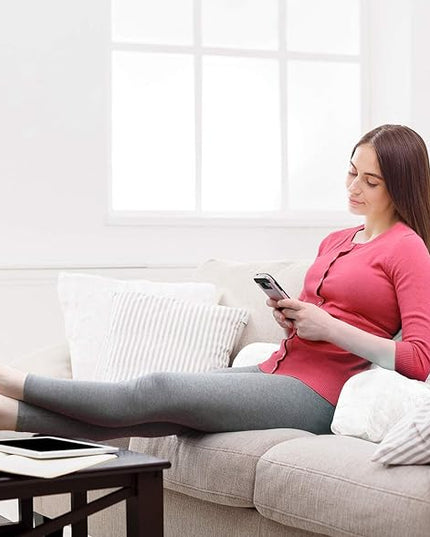 Clara Clark Reading Pillow, Standard Back Pillow for Sitting Up in Bed, Memory Foam Back Support Pillow, Reading Pillows for Sitting in Bed, White Sit Up Pillow for Bed Chair Arm Pillow with Pockets - LeafyLoom