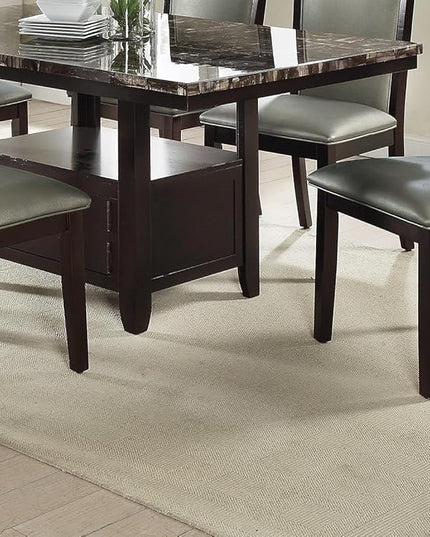 NicBex Hachi-DT-00149-DX-1 Dining Table, 60" x 40" x 30", Brown - LeafyLoom
