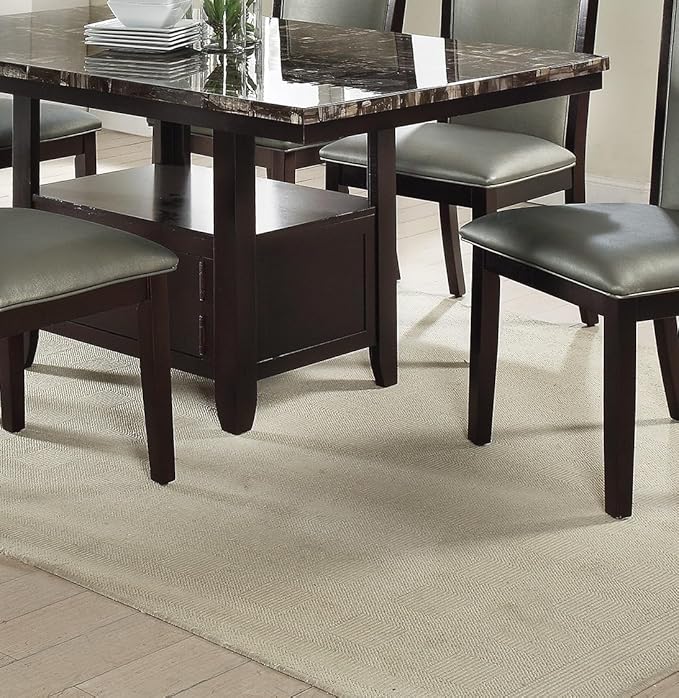 NicBex Hachi-DT-00149-DX-1 Dining Table, 60" x 40" x 30", Brown - LeafyLoom